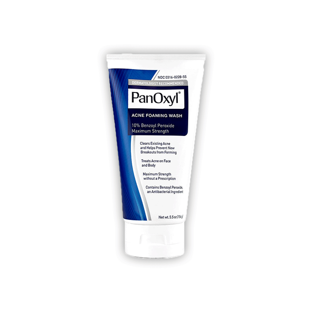 PanOxyl Acne Foaming Wash 10% Benzoyl Peroxide | Maximum Strength Acne Cleanser- 156gm