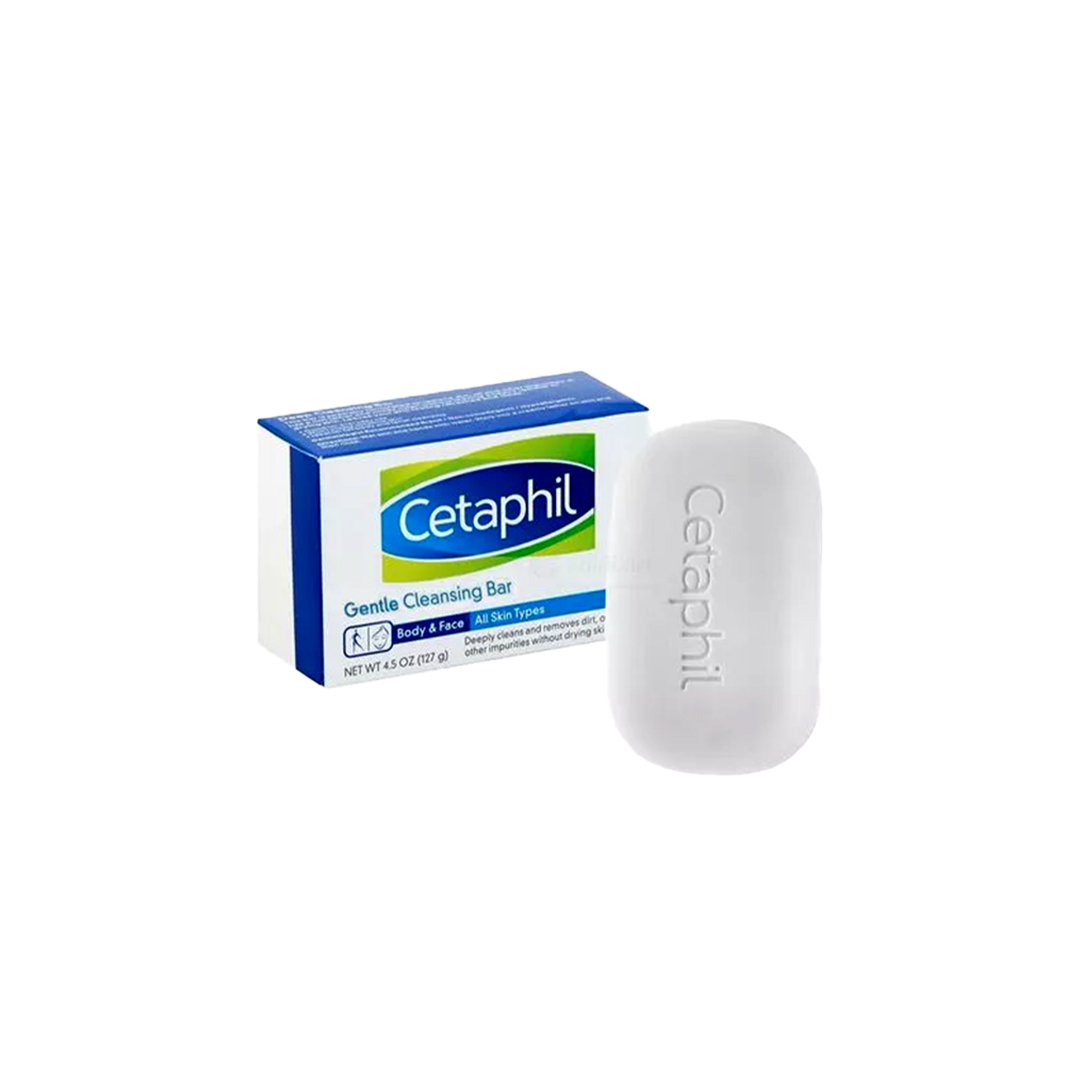 Cetaphil Gentle Cleansing Body & Face Bar 127g – Soap-Free Cleanser for Sensitive Skin