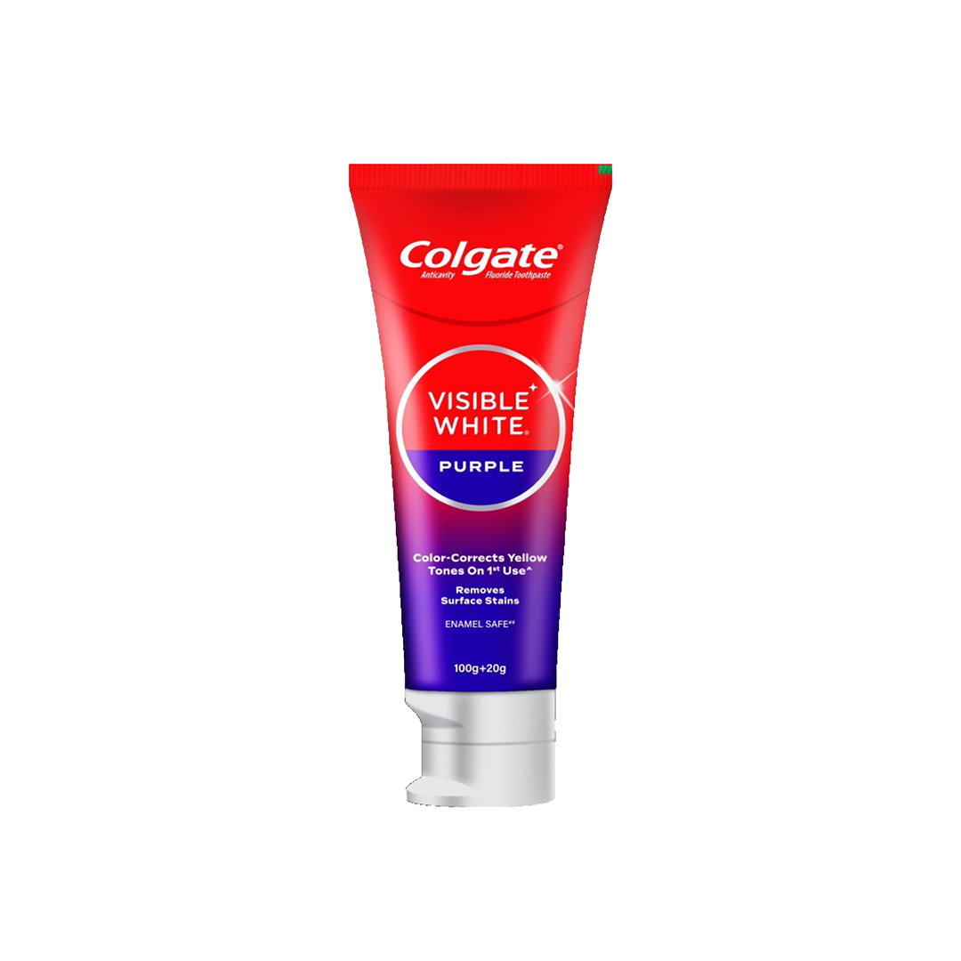 Colgate Visible White Purple Toothpaste 100g + 20% Extra
